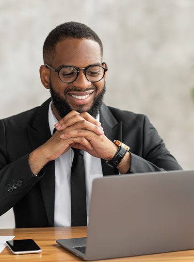 Man Happy with service